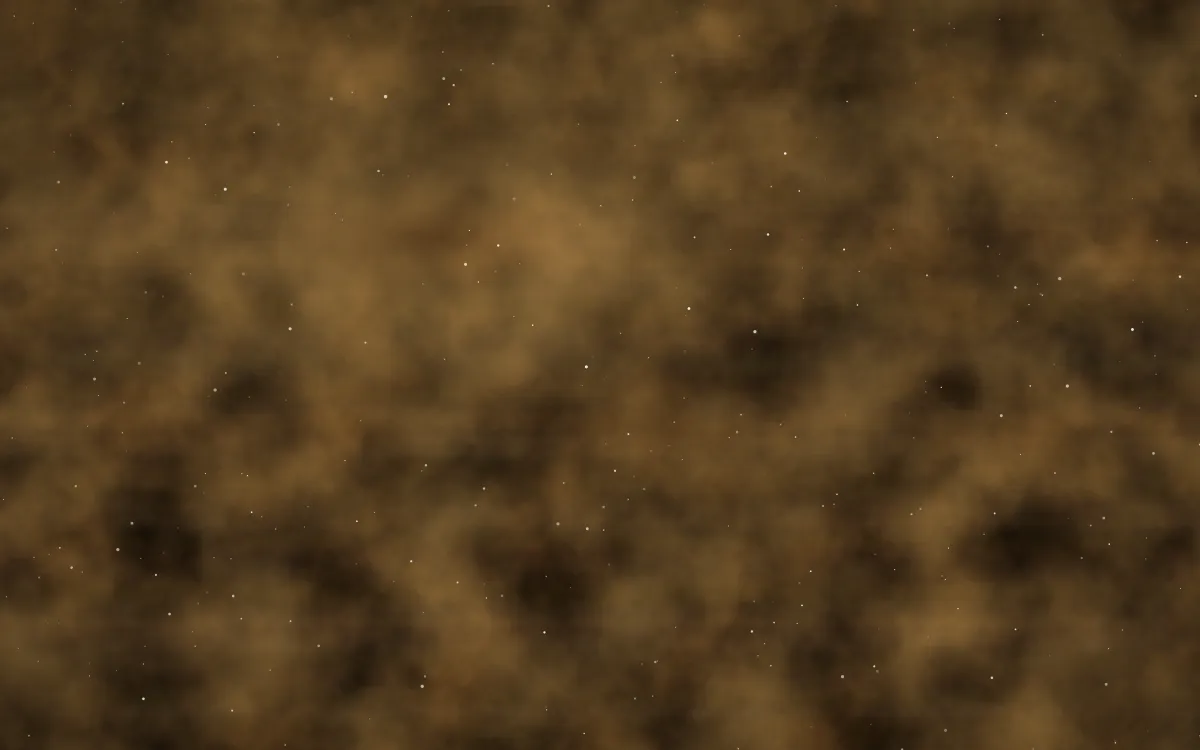 Galactic Core Nebula — dark black, brown and orange galaxy background