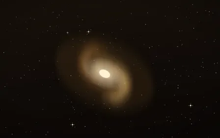 Galactic Core Spiral — dark black, brown and beige galaxy background