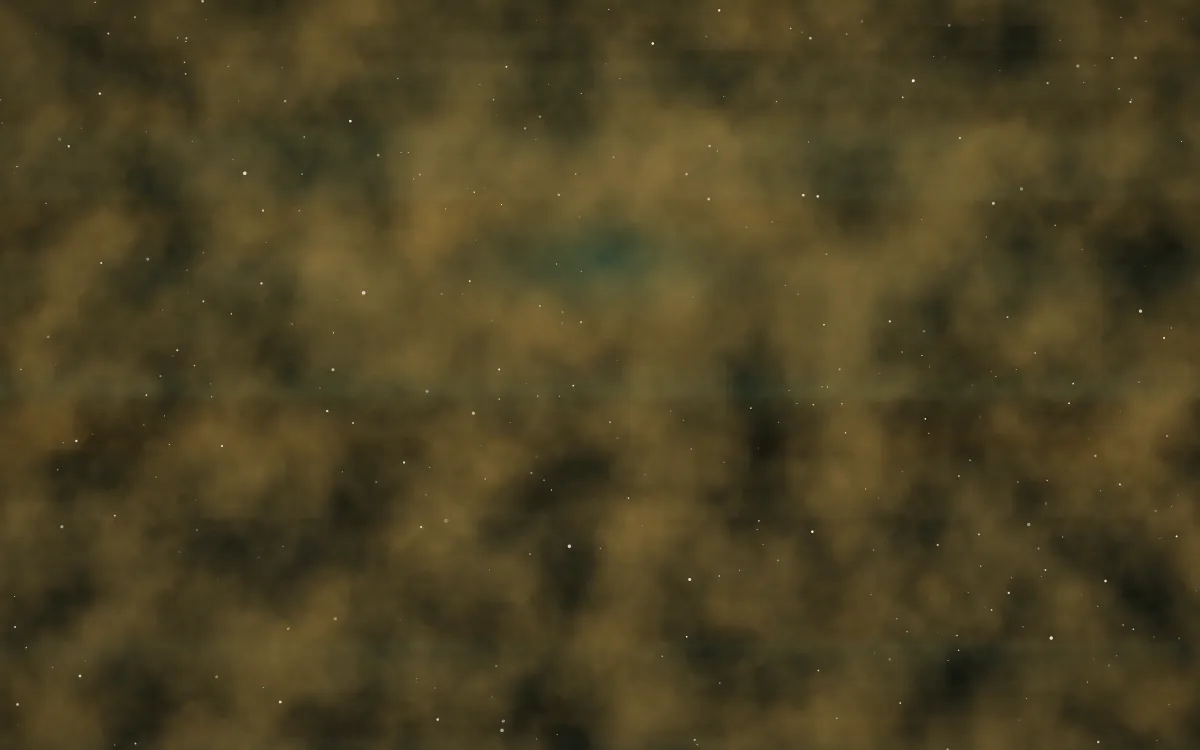 Gilt & Teal Core Nebula — dark black, brown and gold galaxy background