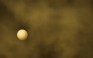 Honeyed Drift Planetfall — dark black and gold galaxy background