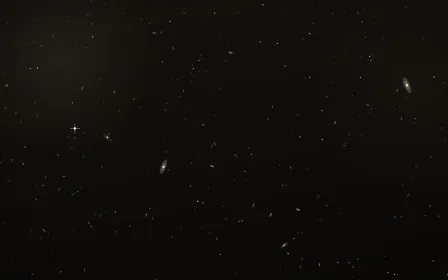 Ivory Dust Deep Field — dark black, orange and beige galaxy background