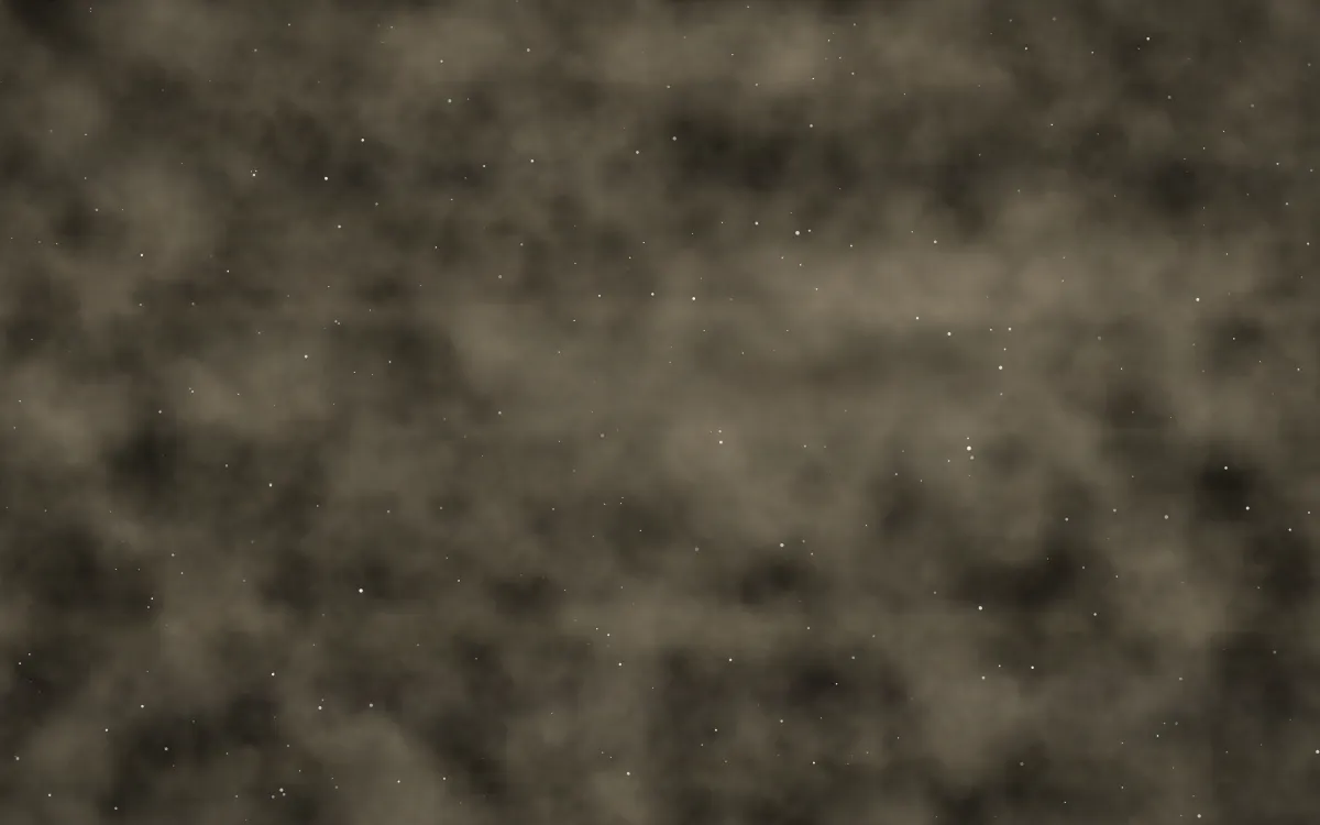 Ivory Dust Nebula — dark black, orange and beige galaxy background