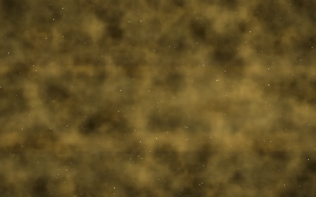 Midas Drift Nebula — dark black, gold and yellow galaxy background