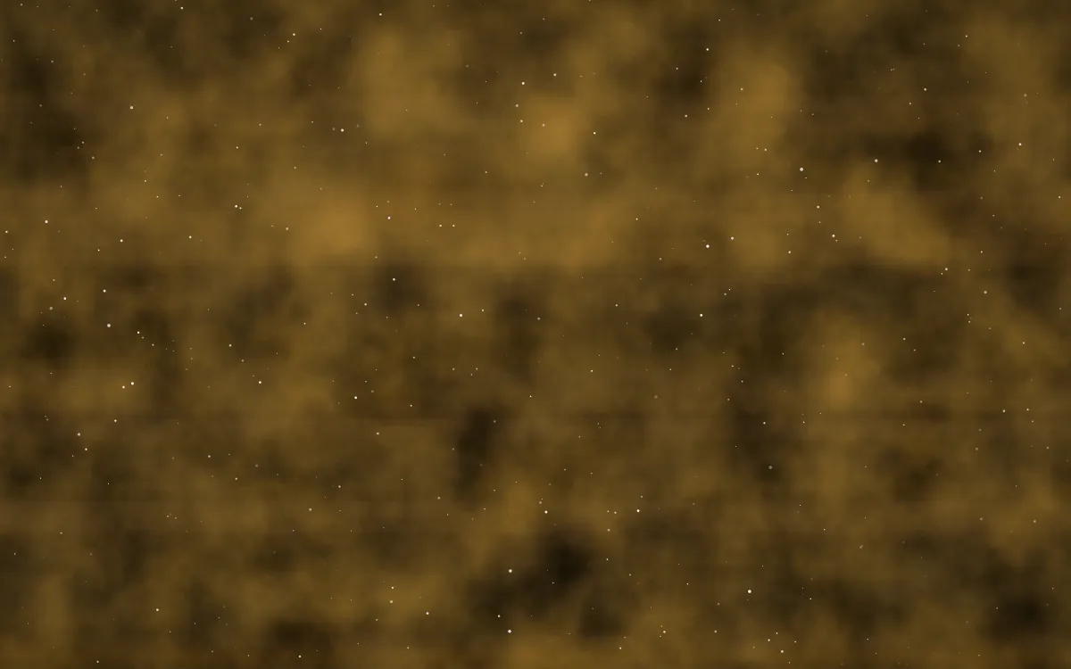 Ochre Shoals Nebula — dark black, brown and gold galaxy background