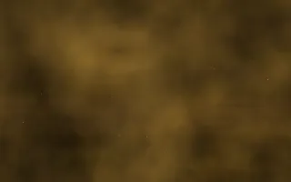 Ochre Shoals Nebula — dark black, brown and gold galaxy background