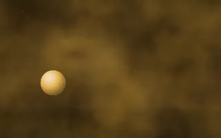 Ochre Shoals Planetfall — dark black, brown and gold galaxy background