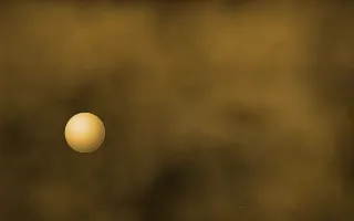Ochre Shoals Planetfall III — dark black, brown and gold galaxy background, variation III
