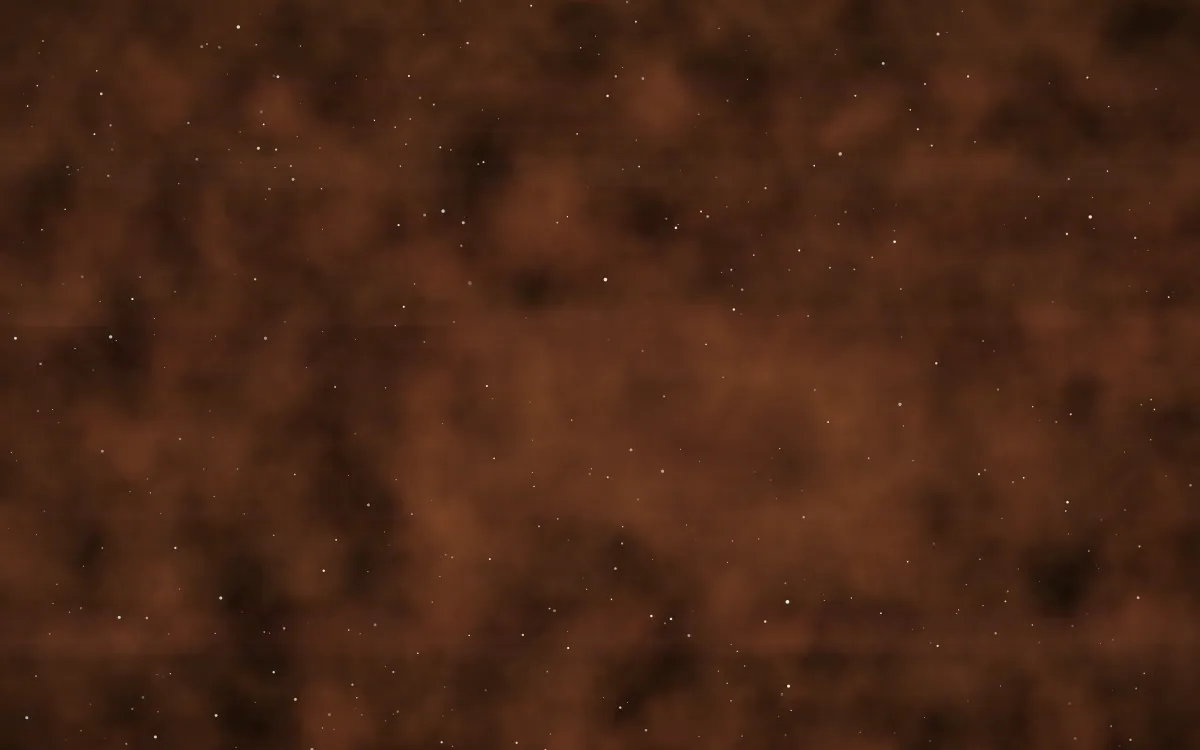 Russet Halo Nebula — dark black, brown and orange galaxy background