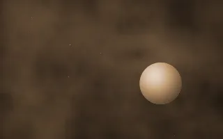 Sepia Drift Planetfall II — dark black, brown and orange galaxy background, variation II