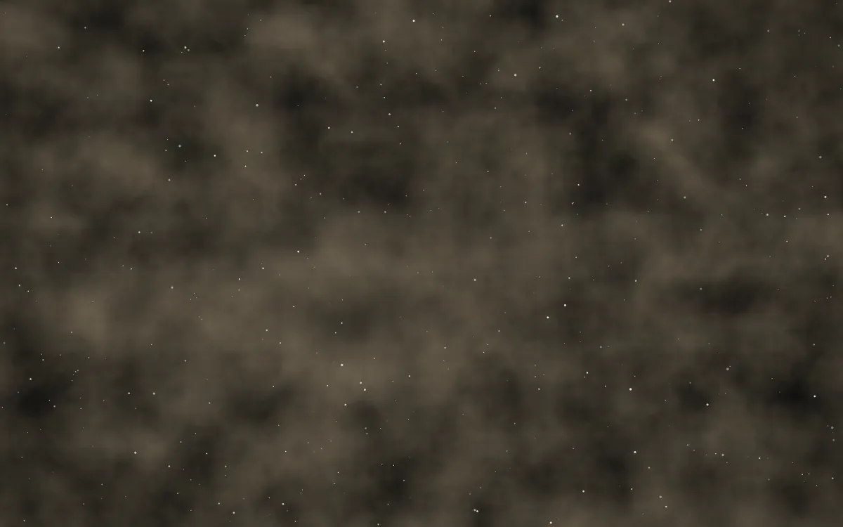 Smoky Quartz Nebula — dark black, brown and orange galaxy background