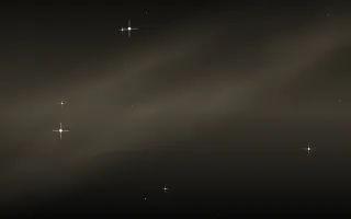 Smoky Quartz Star Veil II — dark black, grey and orange galaxy background, variation II