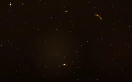 Solar Forge Deep Field — dark black, brown and gold galaxy background