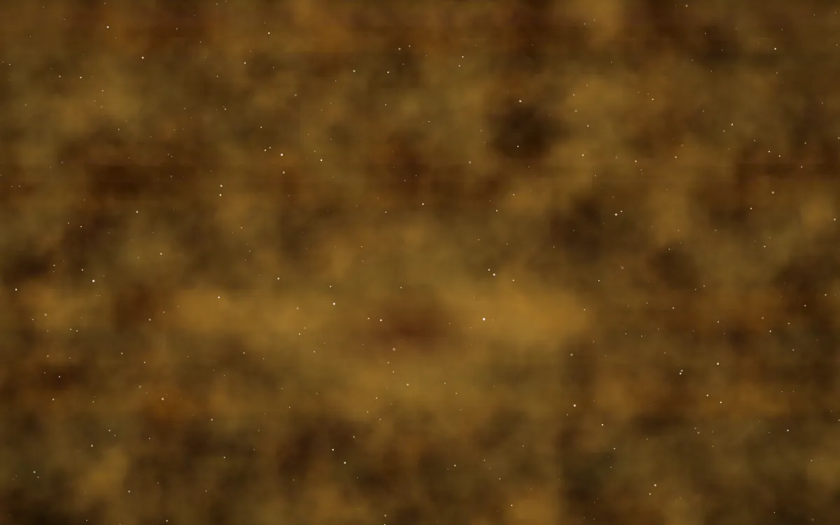Solar Forge Nebula — dark black, brown and gold galaxy background