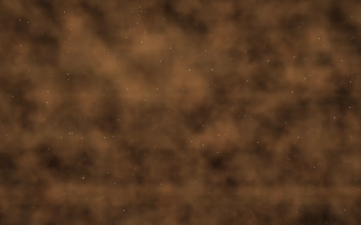 Tawny Bulge Nebula — dark black and orange galaxy background