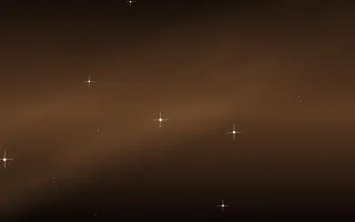 Tawny Bulge Star Veil III — dark black, brown and orange galaxy background, variation III