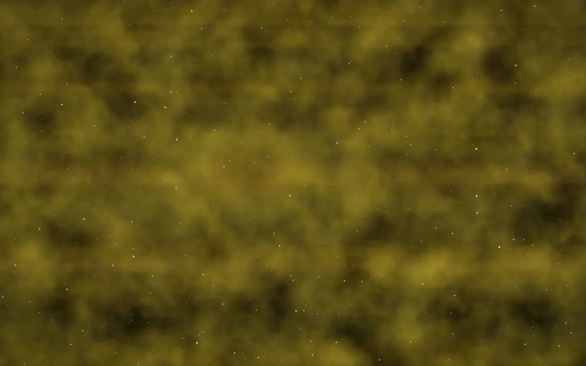 Topaz Current Nebula — dark black and gold galaxy background