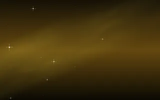 Topaz Current Star Veil — dark black, brown and gold galaxy background