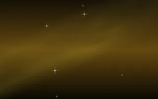 Topaz Current Star Veil II — dark black, brown and gold galaxy background, variation II