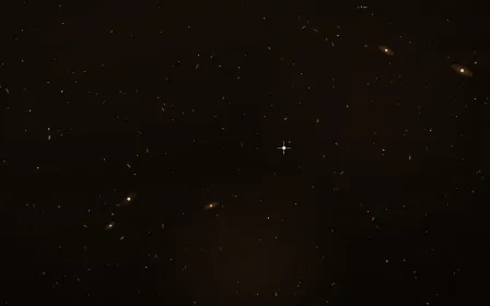 Whiskey Nebula Deep Field — dark black, brown and orange galaxy background