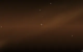 Whiskey Nebula Star Veil — dark black, brown and orange galaxy background