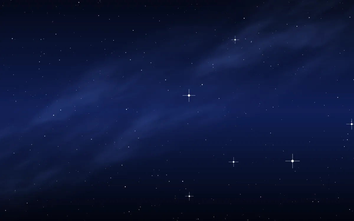 Abyssal Sapphire Star Veil — dark black and blue galaxy background