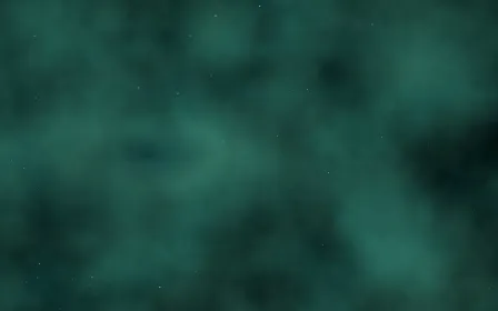Arctic Aurora Nebula — dark black, teal and green galaxy background