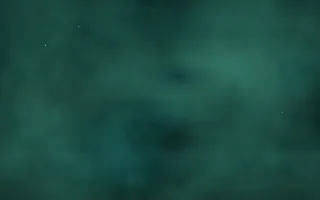 Arctic Aurora Nebula III — dark black, teal and green galaxy background, variation III
