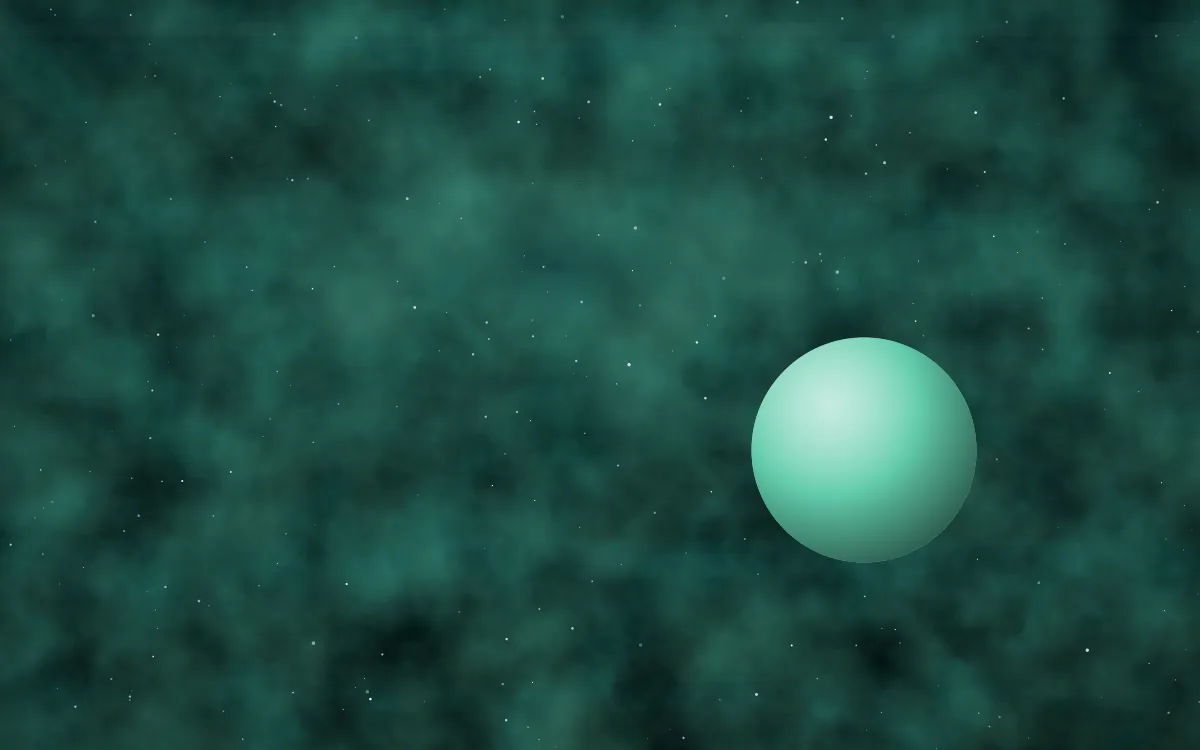 Arctic Aurora Planetfall — dark black, teal and green galaxy background