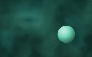 Arctic Aurora Planetfall II — dark black, teal and green galaxy background, variation II