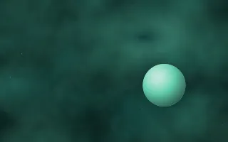 Arctic Aurora Planetfall III — dark black, teal and green galaxy background, variation III