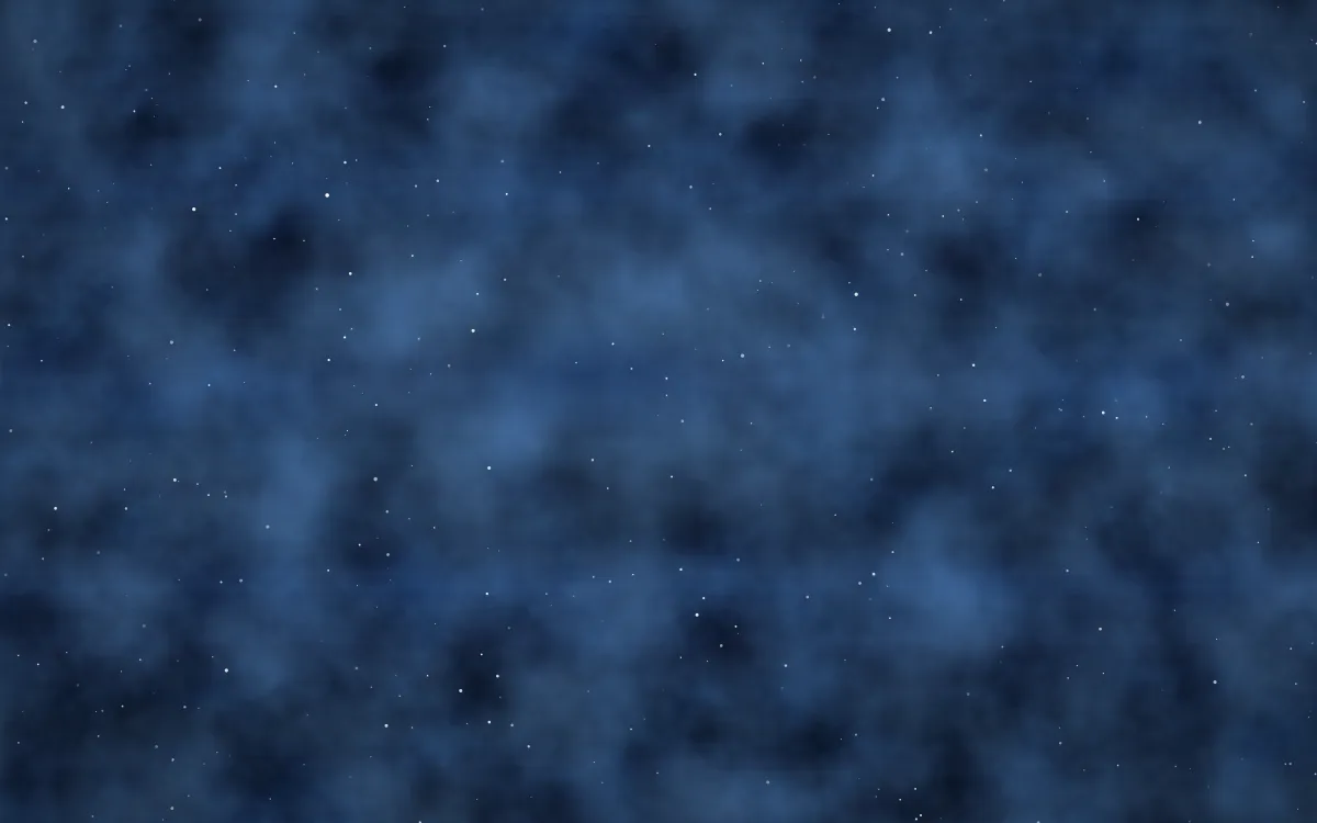 Bluebird Field Nebula — dark black and blue galaxy background