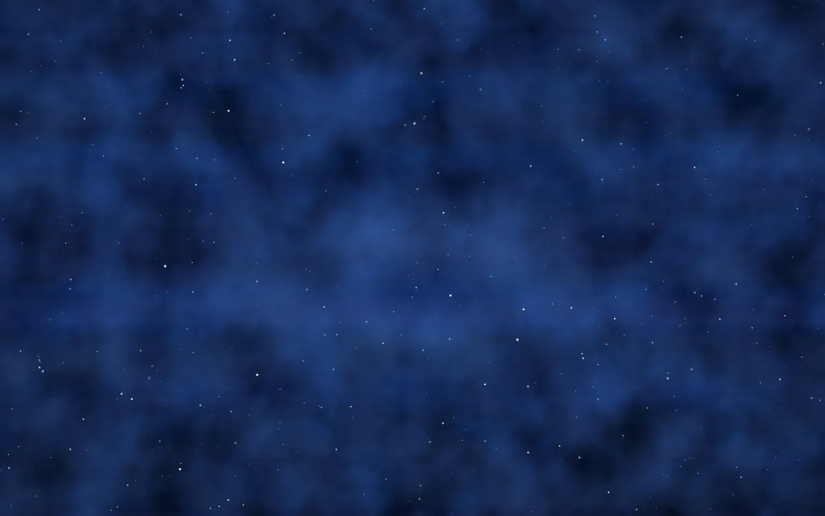 Cobalt Reef Nebula — dark black and blue galaxy background