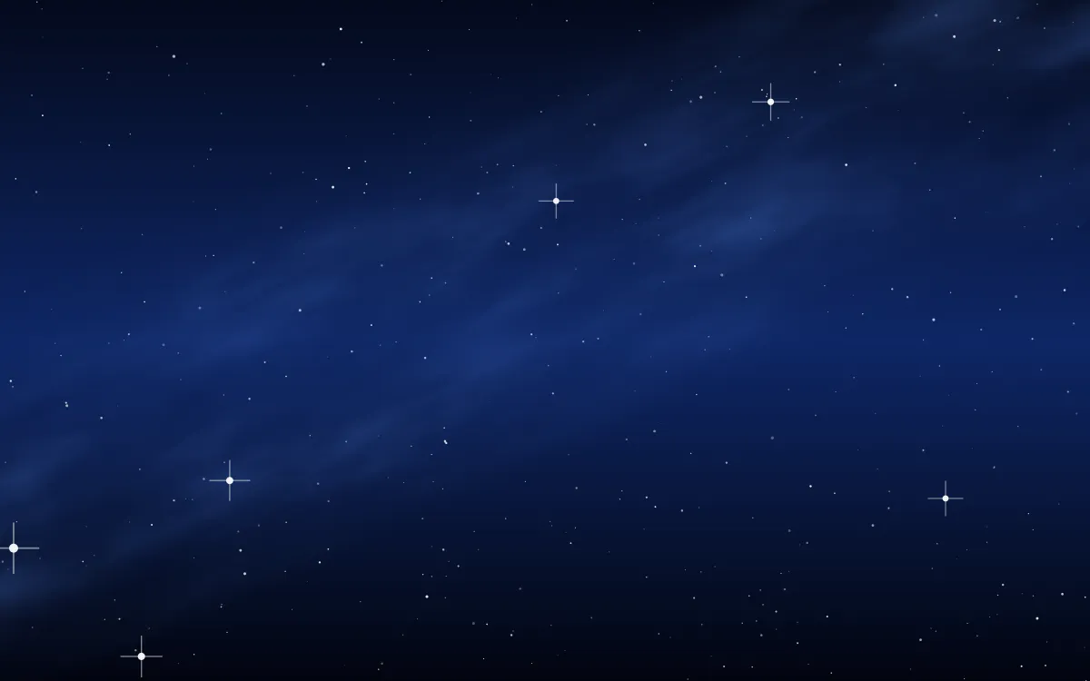 Cobalt Reef Star Veil — dark black and blue galaxy background