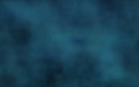 Comet Ion Tail Nebula — dark black, blue and teal galaxy background