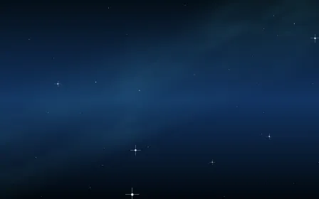 Comet Ion Tail Star Veil — dark black, blue and teal galaxy background