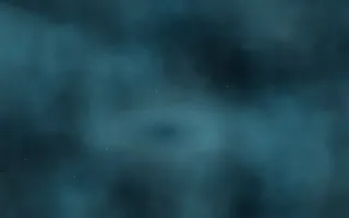 Cryo Geyser Nebula — dark black and teal galaxy background