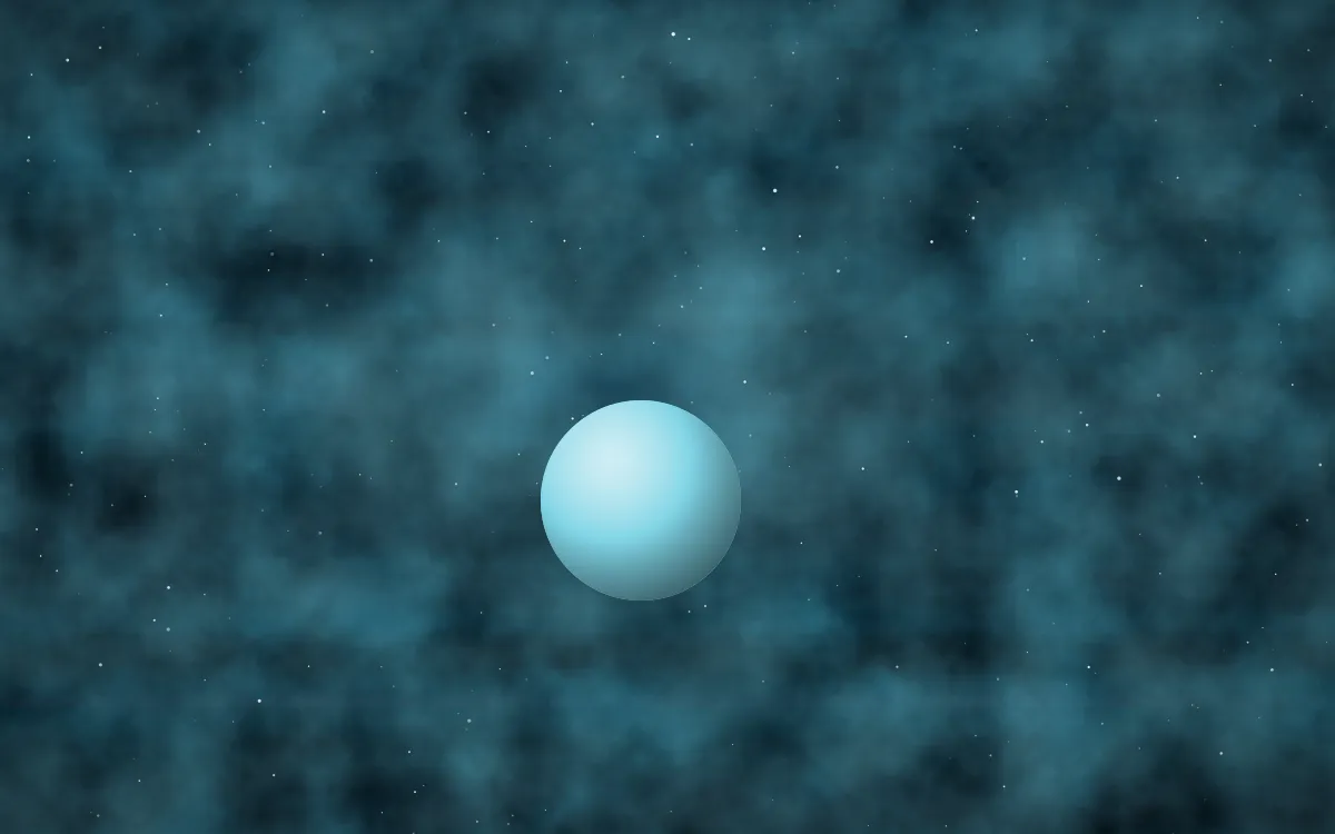Cryo Geyser Planetfall — dark black and teal galaxy background