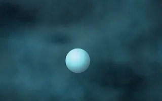 Cryo Geyser Planetfall II — dark black and teal galaxy background, variation II