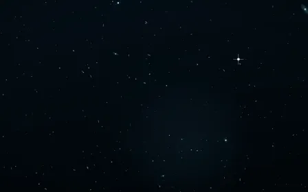 Deep Fathom Deep Field — dark black and blue galaxy background