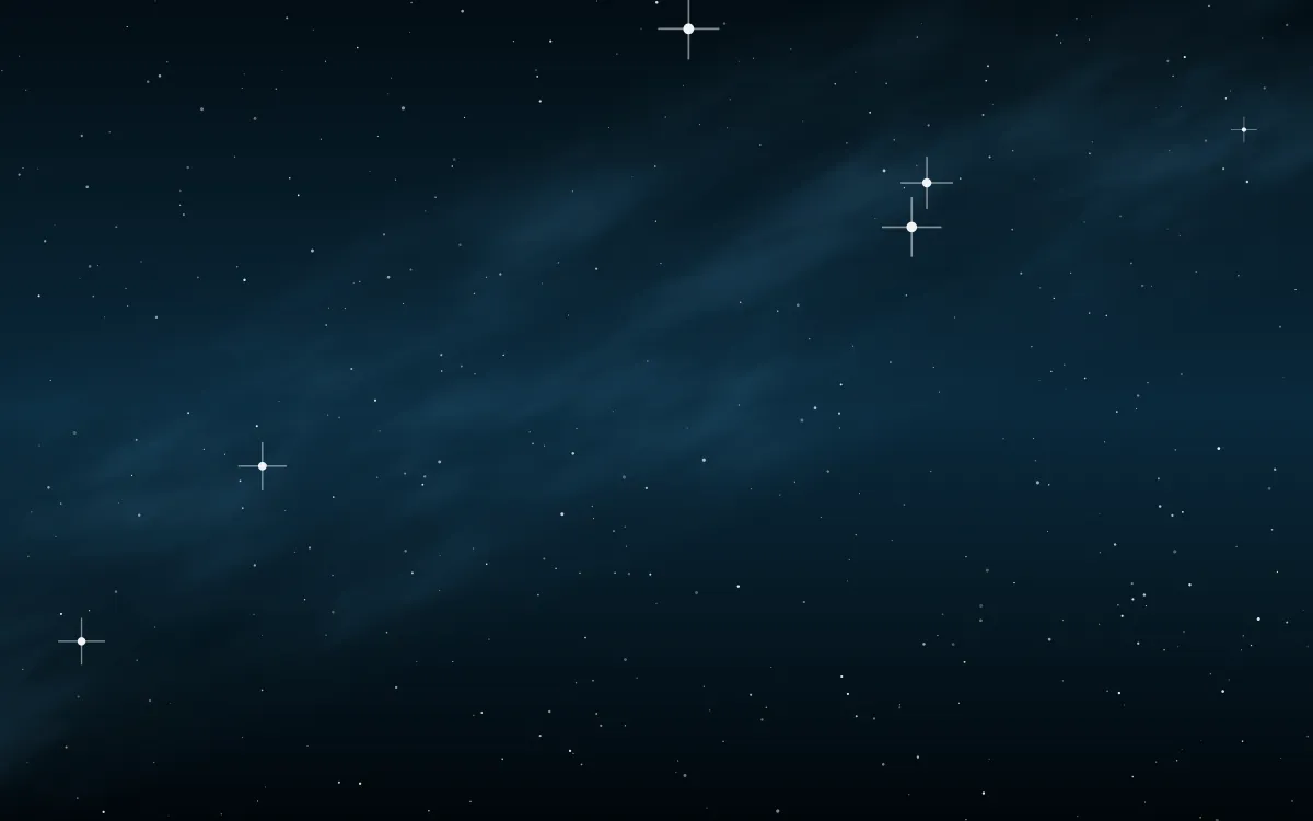 Deep Fathom Star Veil — dark black and blue galaxy background
