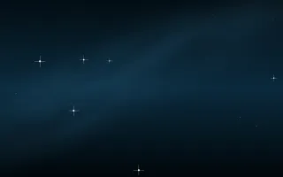 Deep Fathom Star Veil — dark black and blue galaxy background