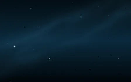 Deep Fathom Star Veil — dark black and blue galaxy background