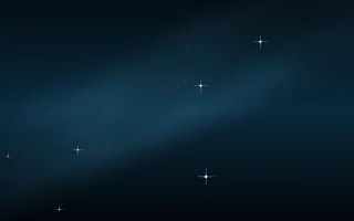 Deep Fathom Star Veil II — dark black and blue galaxy background, variation II
