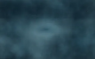 Frost Spire Nebula — dark black, blue and teal galaxy background