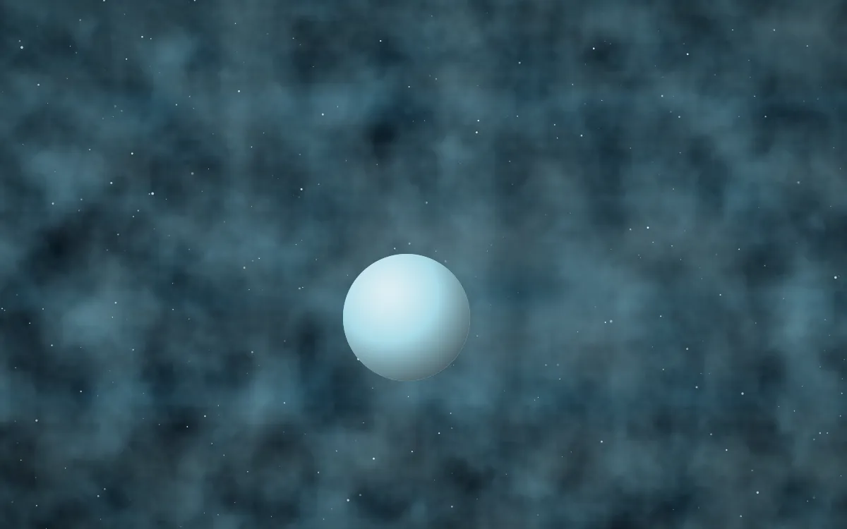 Frost Spire Planetfall — dark black, blue and teal galaxy background