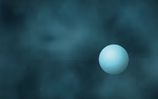 Glacial Drift Planetfall — dark black, blue and teal galaxy background