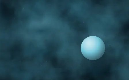 Glacial Drift Planetfall — dark black, blue and teal galaxy background