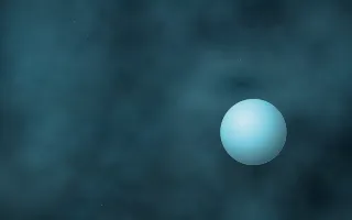 Glacial Drift Planetfall II — dark black, blue and teal galaxy background, variation II