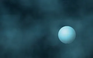 Glacial Drift Planetfall III — dark black, blue and teal galaxy background, variation III