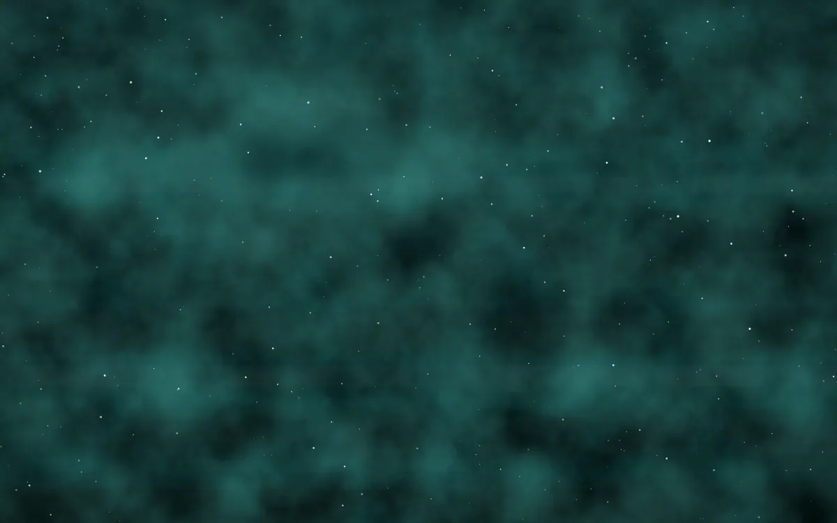 Helix Oxygen Nebula — dark black and teal galaxy background
